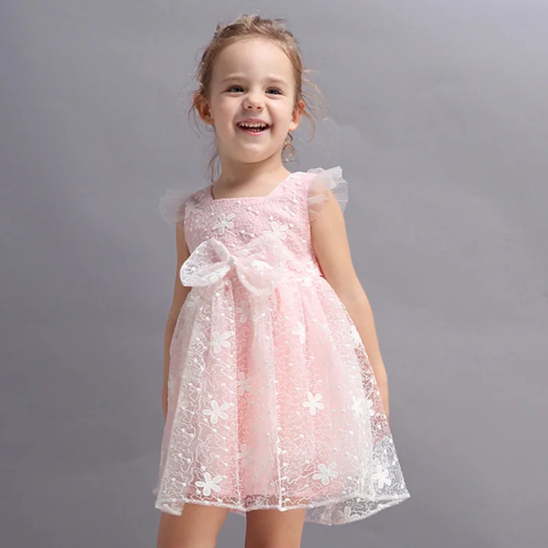 Summer Girls Dress Kids Princess Party Costume Sleeveless Bow Baby Dresses Children Clothing BC488 | Детская одежда и обувь