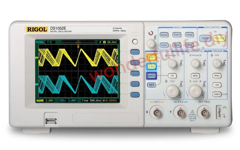 DS1052E цифровой осциллограф 50 МГц DSO 1GSa/S 2 канала