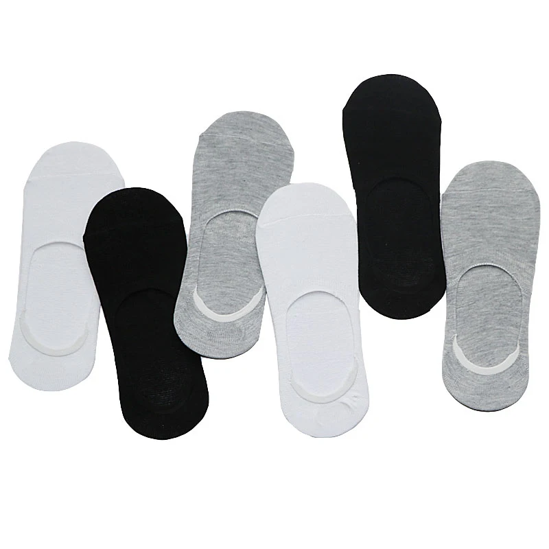 2/3 пары хлопковые носки мужские однотонные модные мужские носки-лодочки тапочки с закрытым носком невидимые мужские Нескользящие носки Meias