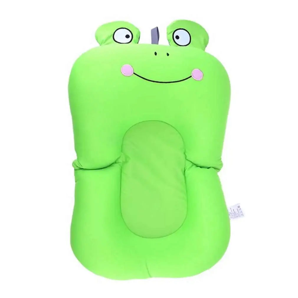 cheap WOTT Baby Shower Portable Air Cushion Bed Babies Infant Baby Bath Pad Non Slip Safety Security Bath t Green Smile frog
