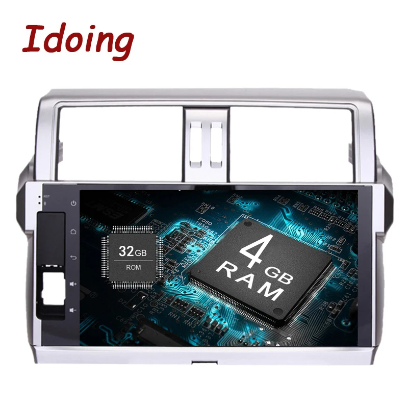 

Idoing 2Din Android8.0/7.1 Car Radio GPS Multimedia Player 10.2" 8Core For Toyota Prado 2014 4GB+32GB GPS Navigation Fast Boot
