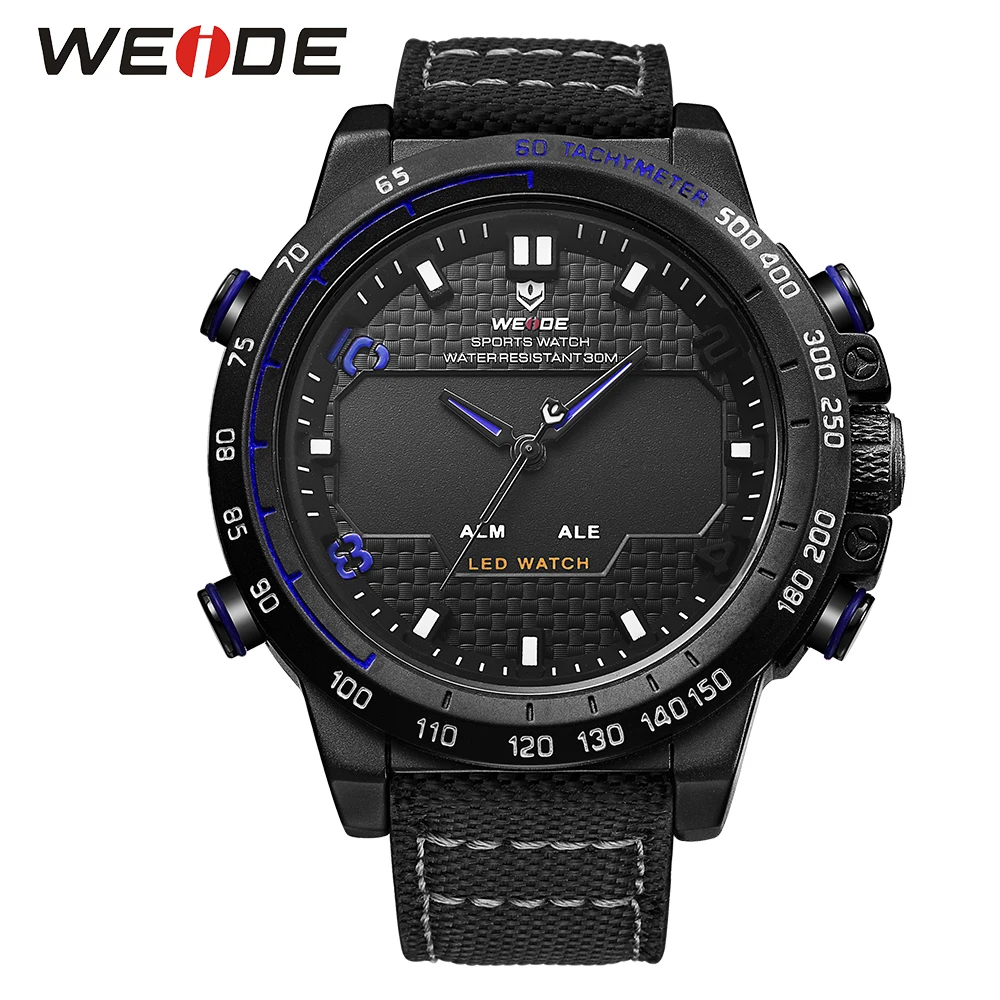 Оригинальные модные повседневные спортивные мужские часы WEIDE Цифровые кварцевые