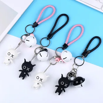 

Little monster keychain hanging New creative bell keychain cute lady bag pendant student small gift