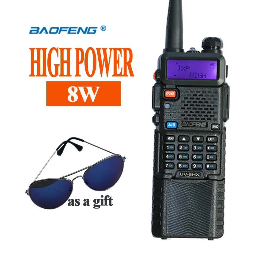 Популярное портативное радио Baofeng 5R 8 Вт UV5R радиостанция Talkie VHF UHF portofoon
