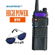 Sıcak Taşınabilir Radyo Baofeng 5R 8 W UV5R Radyo Radyo Baofeng Talkie VHF UHF portofoon walkie talkie Baofeng UV 5R Communicator