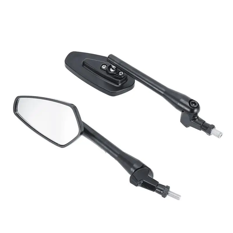 Partol Motorcycle Mirrors 8mm 10mm Thread Rearview Mirror Chopper Cruiser Scooter Side Mirros for Harley Davidson