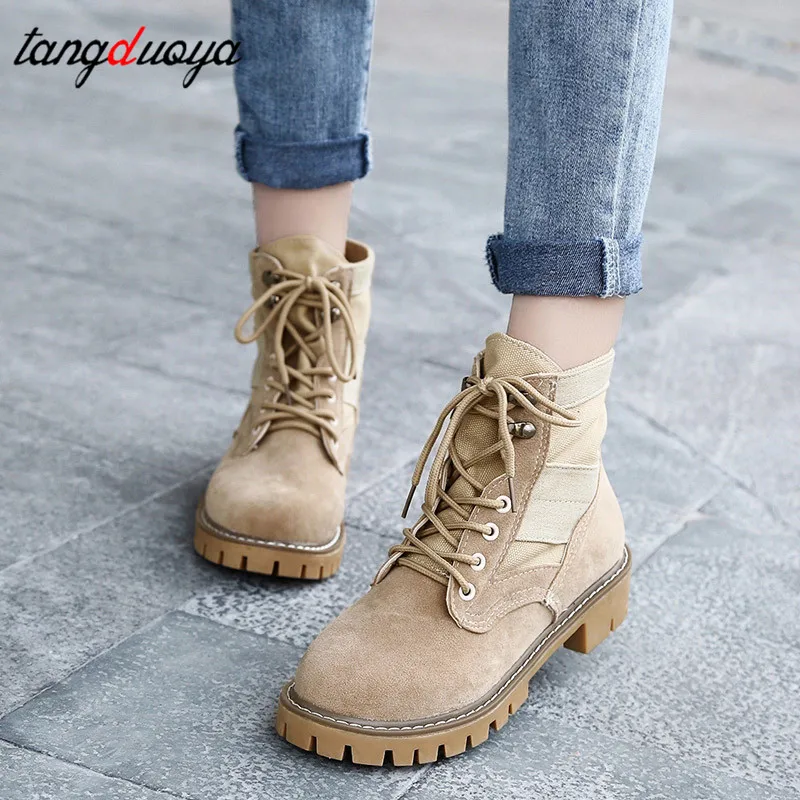 

ankle boots for women martin boots women autumn winter shoes women tactical boots lace up women shoes botas mujer 2018