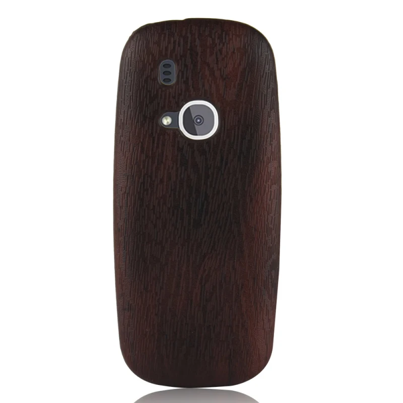 Nokia 3310 Wood grain PU leather +PC case_2