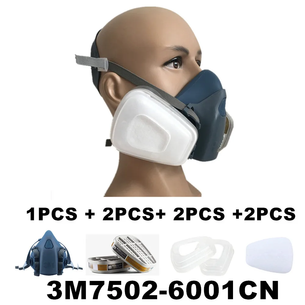 3M полумаска противогаз/респираторная защита/Промышленные противогаз для лица - Цвет: Gas Mask