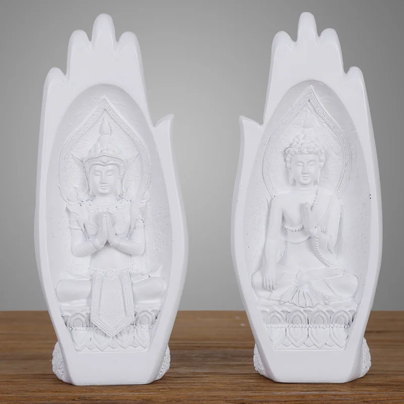 

Ornaments Buddha statue Creative Home Decoration Porch Living Room Crafts Resin Sculpture Figurines Convenient