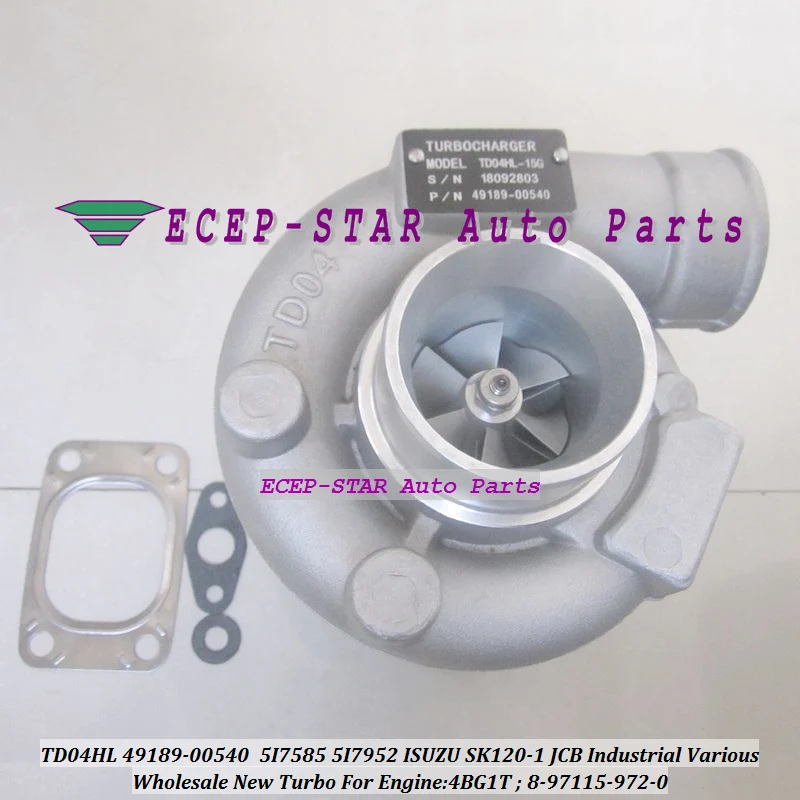 Турбокомпрессор TD04HL 49189 00540 8971159720 5I7585 5I7952 для ISUZU SK120 1 JCB промышленное
