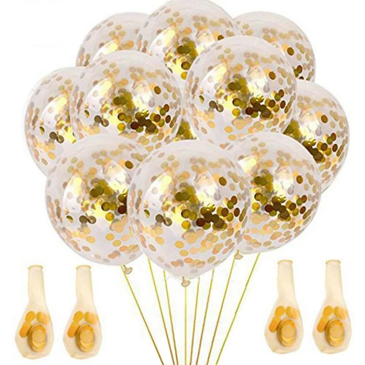 Taoup 14 шт. 12 дюймов Звездные золотые шары с днем рождения детей свадебные фольгированные шары цифры круглые шары аксессуары Balon