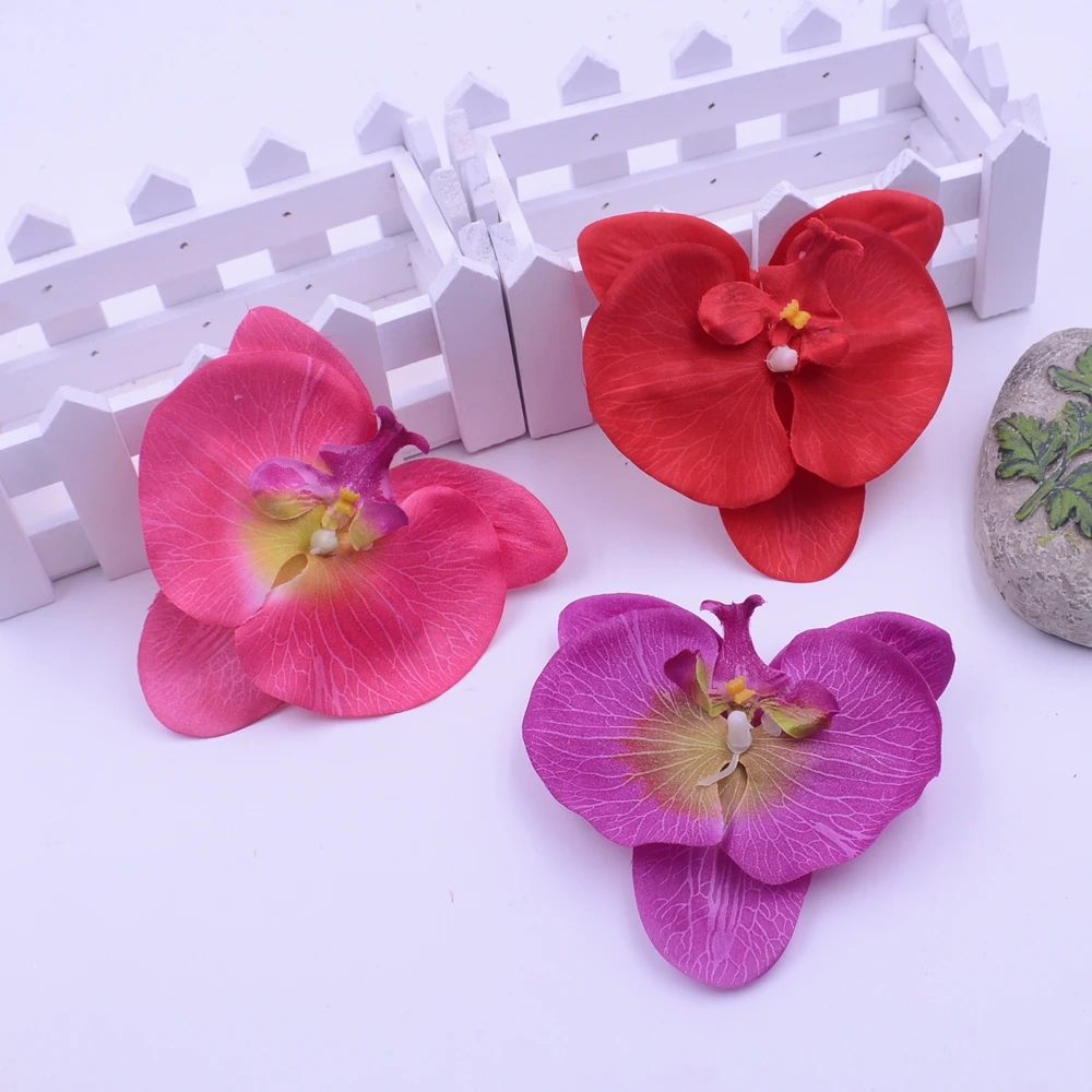 Buy 10CM Wholesale 50pcs/lot Silk Artificial Orchid