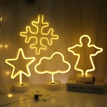 

Led neon children room layout background decoration wedding night light love