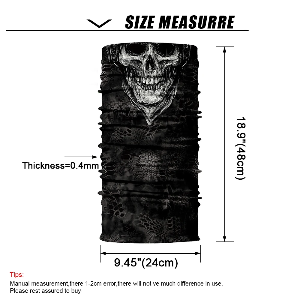 3D охотничий шарф велосипедная бандана Джокер шеи теплый череп Лыжная маска головной убор на открытом воздухе спортивная повязка многофункциональные банданы для мужчин