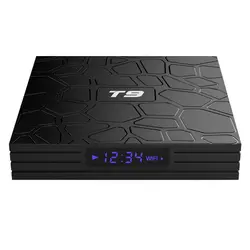 T9 Android 8,1 Tv Box 4 Гб Ddr3 Ram, 32 ГБ Rom, Rk3328 Bluetooth 4,1 Quad-Core Cortex-A53 64 бита Поддержка 2,4 ГГц Wi-Fi 4 K 3D Ультра