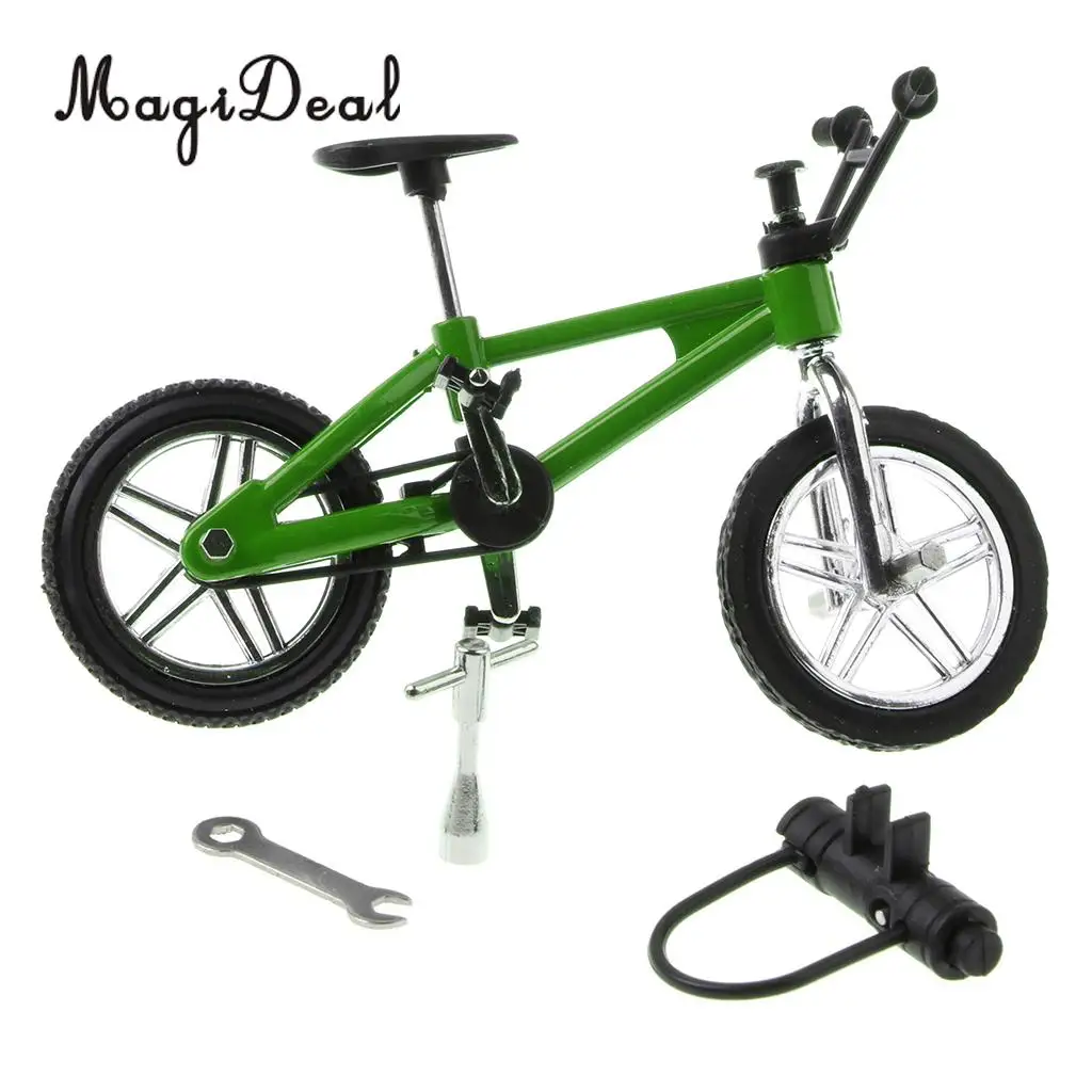 1:24 Scale Alloy Miniature Finger Bike Bicycle Diecast Vehicle Model Desk Gadget Relaxation Toy for Children Kids Boys Xmas Gift