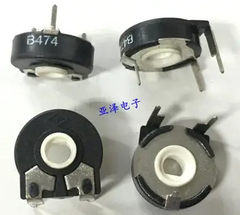 

5PCS/LOT T brand Spain potentiometer PT15-470K adjustable potentiometer, horizontal half axle hole adjustable resistor
