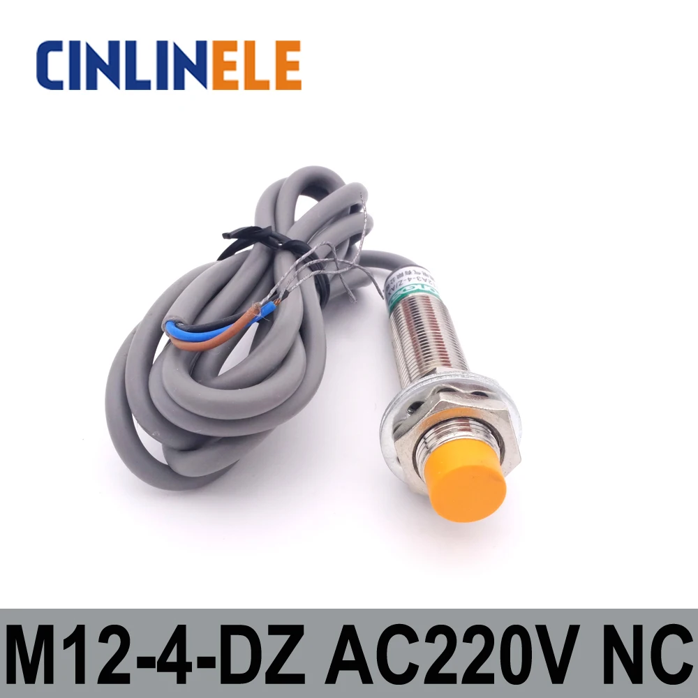 M12 LJ12A3 4 Z/DZ мм индукционный AC 2 провода NC металлический Датчик индуктивный датчик
