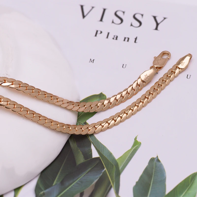 MxGxFam ( 50 см x 4 мм) Золотая цветная змеиная цепь ожерелья для мужчин 20 дюймов модные