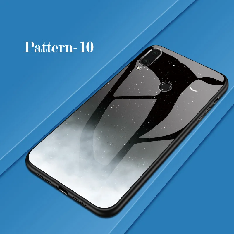 Pattern 10 Для спортивной камеры Xiao mi Red mi 7 5 плюс K20 S2 Note 4 4X5, 6, 7, 8 Pro красочные Стекло крышка чехол для телефона для Xiaomi mi 8 9 SE 9T A1 A2 Lite Coque - Цвет: Pattern 10