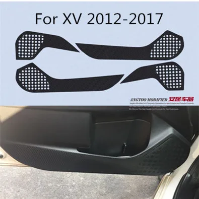 Карбин волокна двери межкомнатные Панель анти-пэд коврики для XV Outback Legacy Forester 2012 2013 AB111 - Название цвета: 1