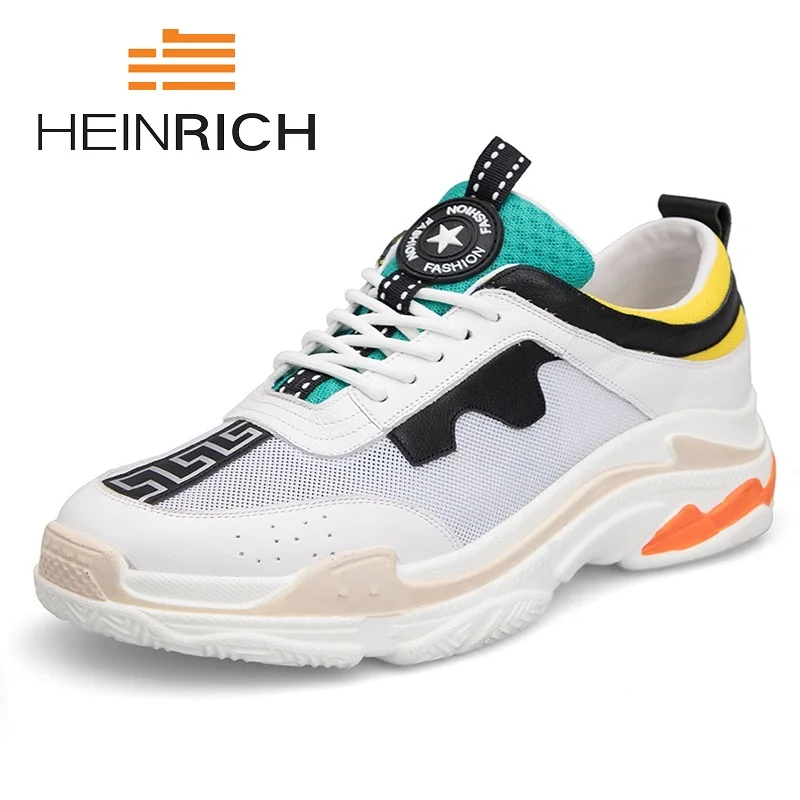 

HEINRICH 2018 New Arrival Autumn New Fashion High Top Casual Shoes Men Elegant Tide Street Style For Man Shoes Tenis-Masculino