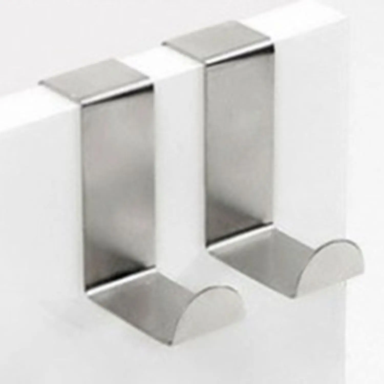 2 Pcs Back Door Hook high quality Stainless Steel Storage Hanger Organizer Hooks used in Home