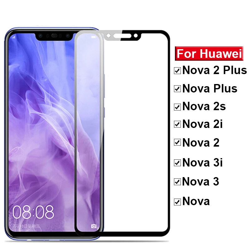 2 шт Защитное стекло для huawei nova 3 3i 2 2i 2s 2 plus s2 i2 i3 защита экрана 9h huawey Закаленное стекло Защитная пленка