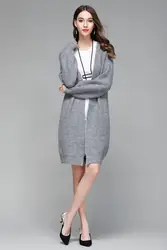 2019 корейская мода осень зима для женщин свитеры для длинный вязаный кардиганы Твердые Лоскутная Женский свитер Manga Larga Trui Dames