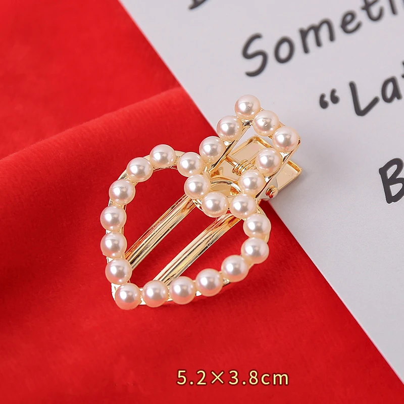 20 Pcs Wholesale Fashion Pearl Hair Clip Snap Hair Barrette Stick Hairpin Hair Styling Accessories For Women Girls Dropshipping - Цвет: 20 pcs I