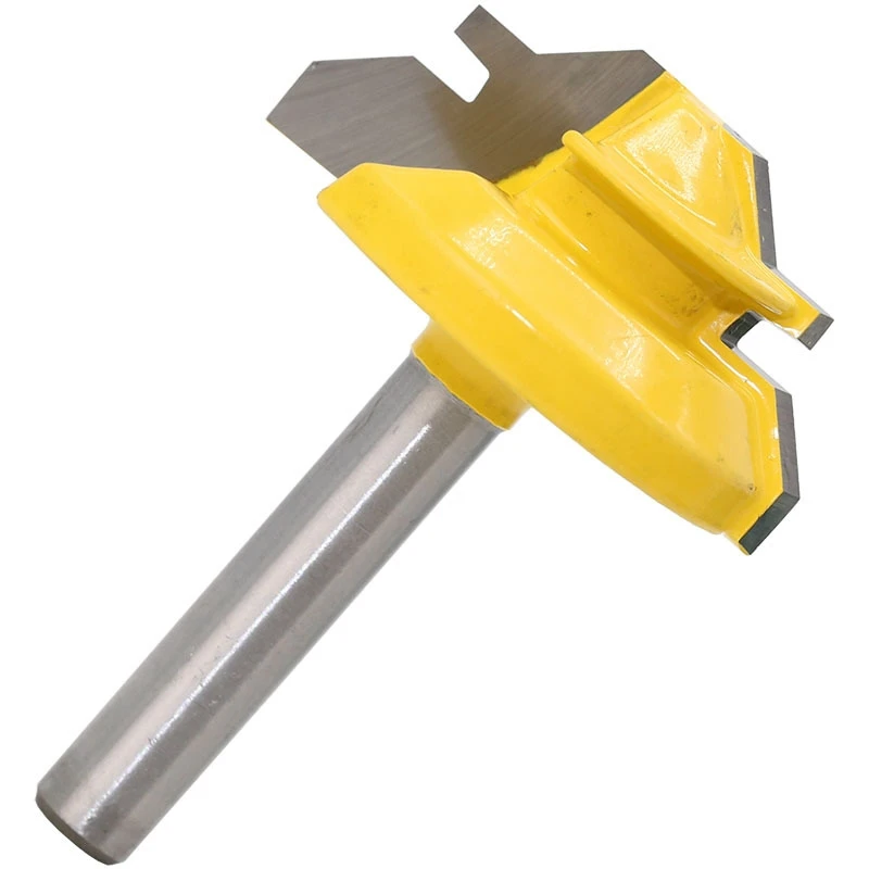 

Free shipping 1PC Small Lock Miter Router Bit Anti-kickback 45 Degree 1/4 Inch Stock Shank Tenon Cutter for Woodworking
