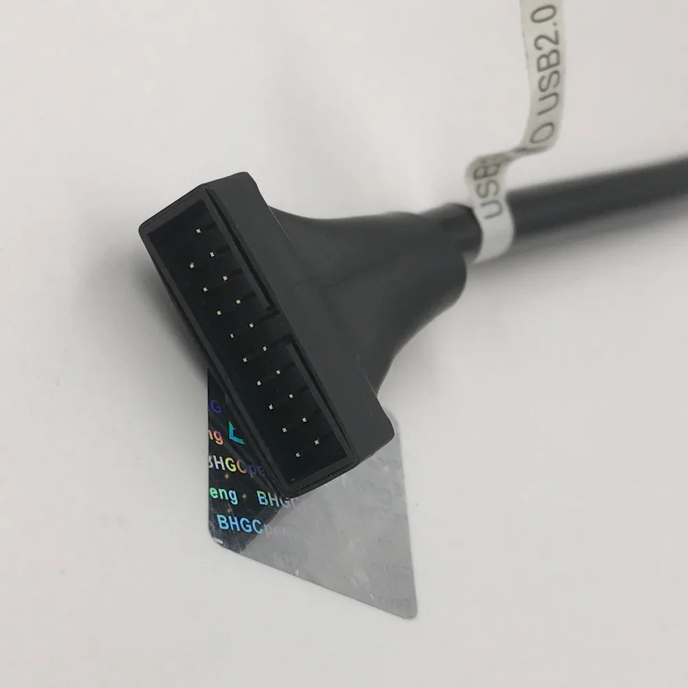 Кабель для материнской платы 2 шт. USB 0 на 19pin штекер 9pin гнездовой адаптер передачи