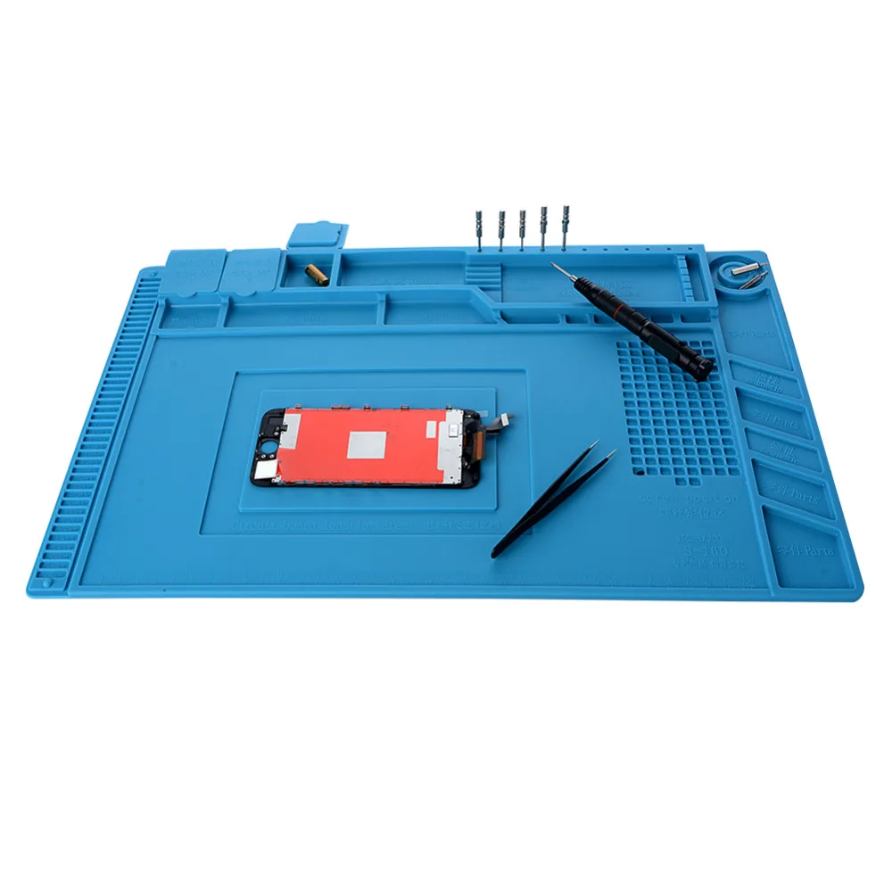 High Temperature Maintenance Heat Insulation Pad Silicone Mat BGA Workbench Welding Phone Repair Soldering Tool Platform Pad