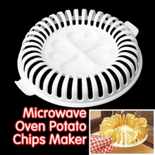 DIY Low Calories Microwave Oven Fat Free Potato Chips Maker Home New ZV3