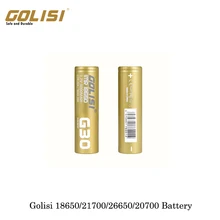 Golisi 18650/21700/26650/20700 Батарея большого потока энергии клеток 35A/25A/20A/40A ток Батарея для бокс мод для электронных сигарет комплект Vape