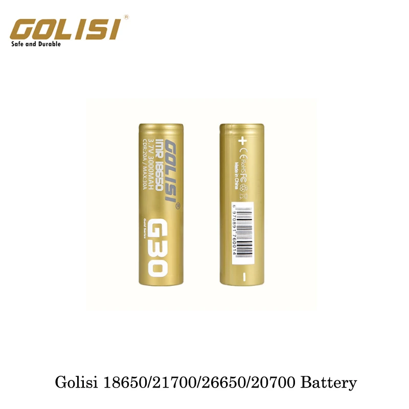 Батарея Golisi 18650/21700/26650/20700 батарея высокой емкости 35A/25A/20A/40A аккумулятор тока для
