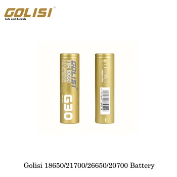 

Golisi 18650/21700/26650/20700 Battery High Drain Cell 35A/25A/20A/40A Current Battery For electronic Cigarette Box Mod Kit Vape