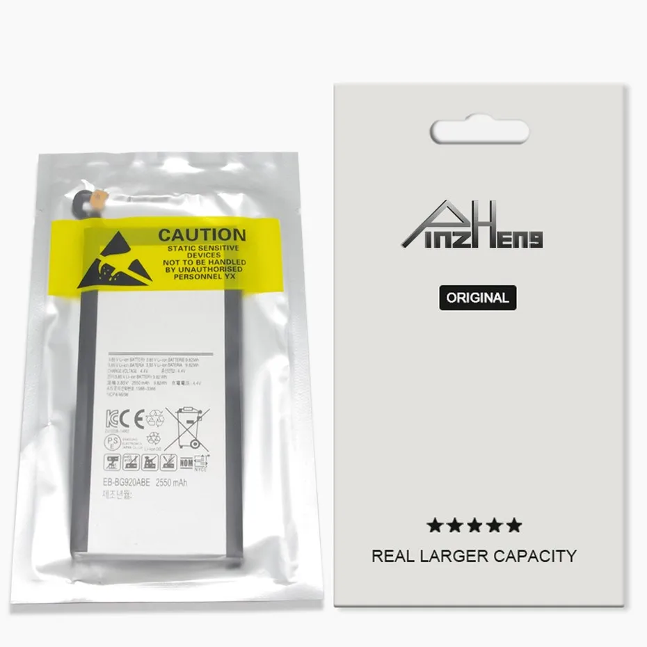 PINZHENG EB-BG920ABE Battery For Samsung Galaxy S6 Battery G920 G920F G920i G9200 G9208 G9209 Replacement Batteries With Tools (5)