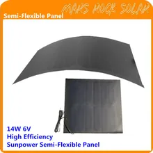 Полугибкая солнечная панель-6 V 14 W высокая эффективность