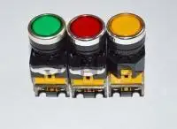 

10pcs Yellow New  LA38-11/203   Automatic Reset Press Button Push Switch