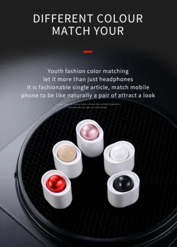 Mini Single Wireless Bluetooth 4 2 Earphones Waterproof Headset Earbuds Bass Stereo Sport Gaming Headset With Mic Earphone