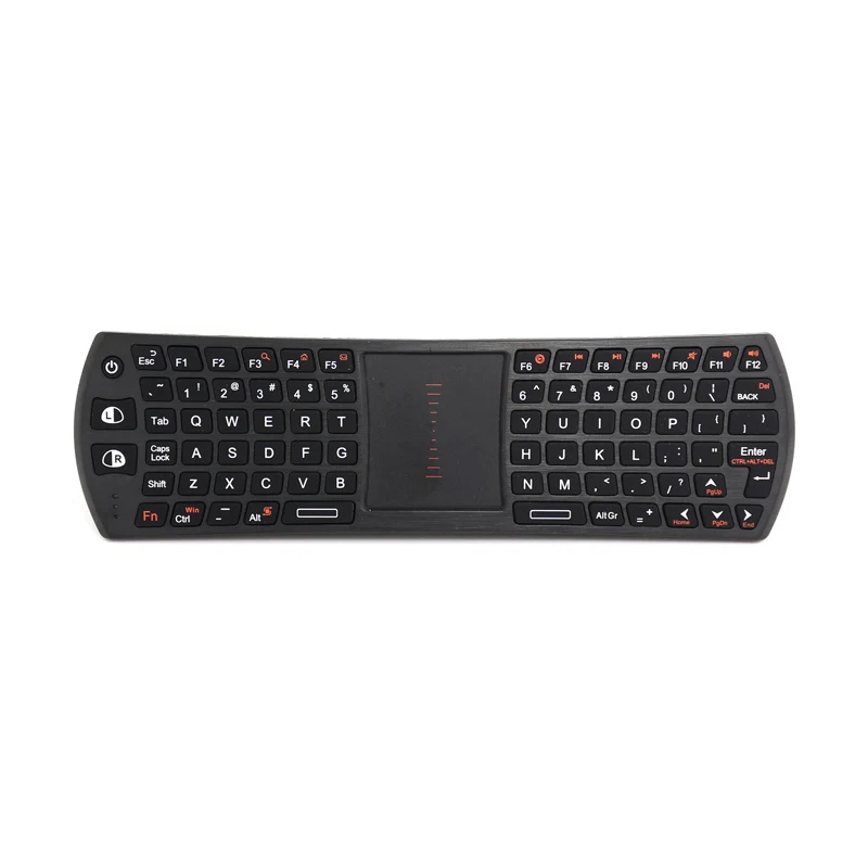 Оригинальная Беспроводная Клавиатура Rii i24T Mini 2 4G Air Mouse с тачпадом для ТВ