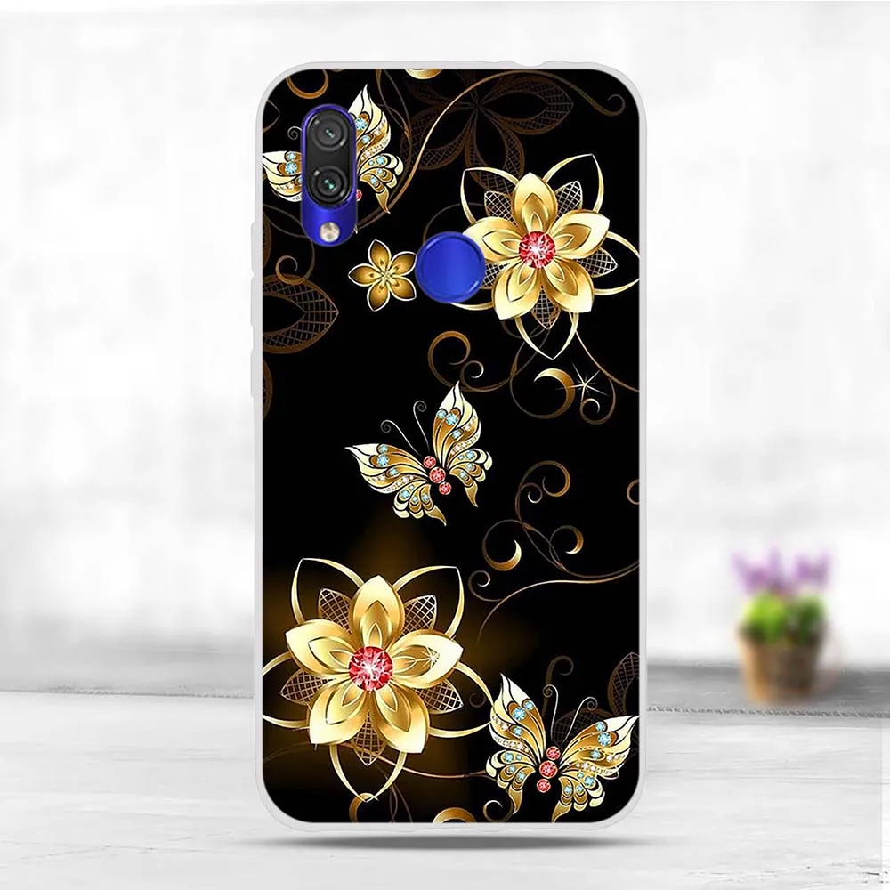 Чехлы для телефонов Xiaomi Redmi 7 чехол Redmi7 мягкий ТПУ задняя крышка милые Xiomi Capa 6