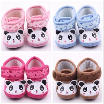 

2015 Fashion Lovely Fleece Baby Snow Boots Newborn Warm Shoes First Walkers Infants Boys Girls Soft Bottom Shoes