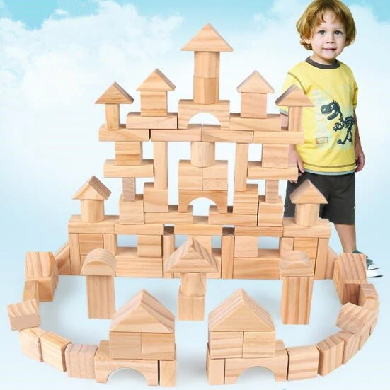 100 wooden blocks