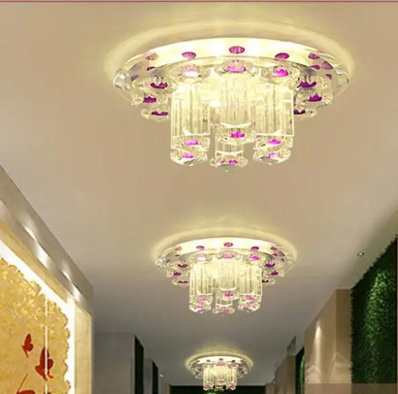 

Colorpai 5w LED modern living room crystal lampshade AC220-240V hallway LED lamps abajur luminaria