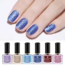 BORN PRETTY градиентный блеск лак для ногтей 6 мл блестки лак для ногтей Bling лак для ногтей 10 цветов