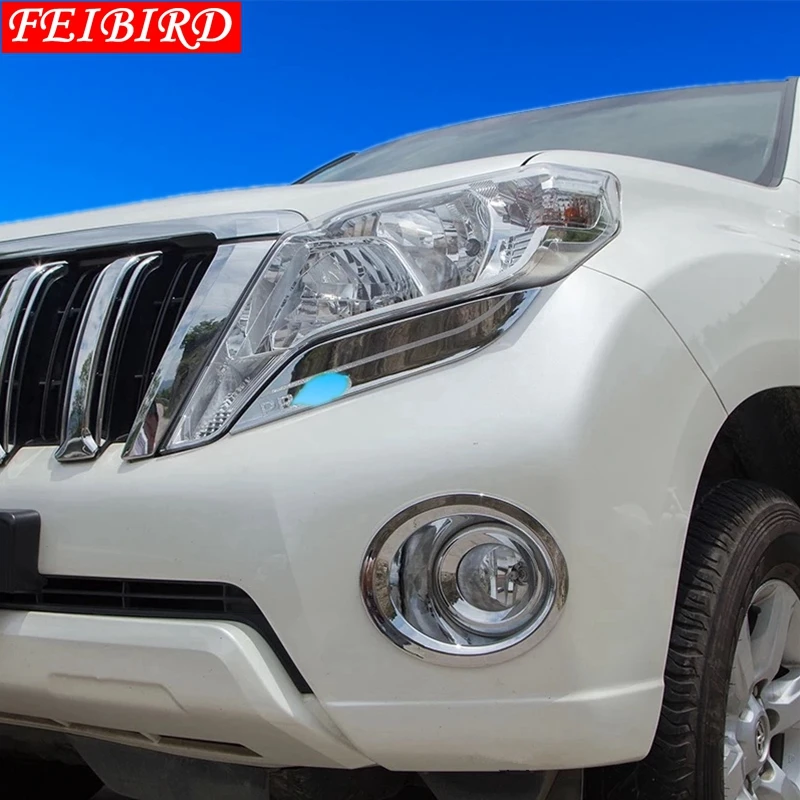 ABS Авто Стайлинг для Toyota Land Cruiser Prado FJ150 2014 - 2017 светильник с передней головкой лампа