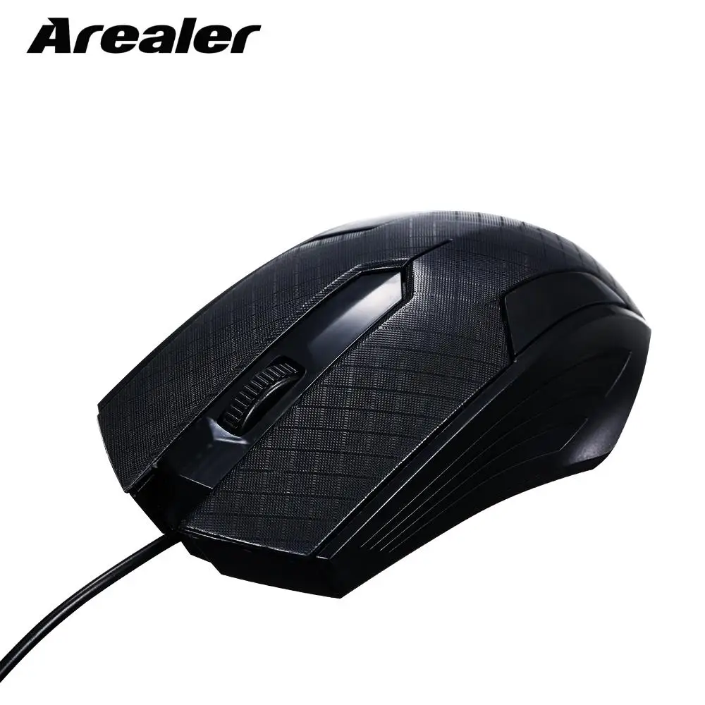 Arealer 1600 точек/дюйм Мышь 3 кнопки USB Проводная оптическая игровая Мышь с 1,1 M шнур мыши Совместимость с Windows 7/8/10/XP MacOS